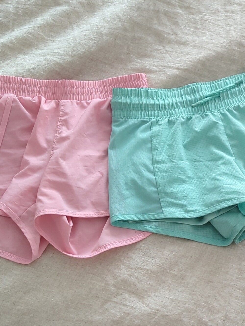 all in motion Pink and Mint Athletic Shorts Duo